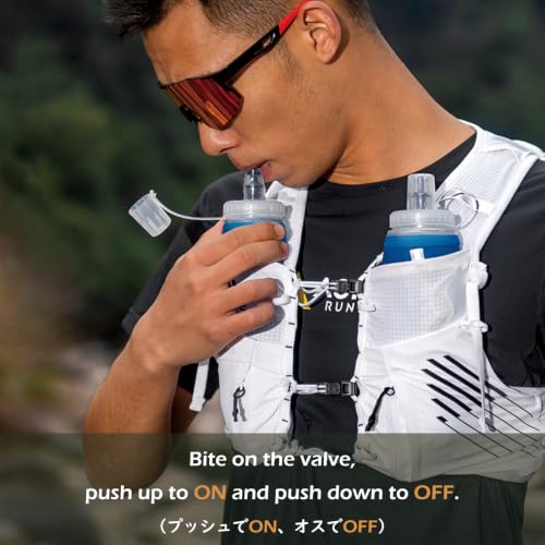 TRIWONDER Collapsible Flask Soft Folding Water Bottles - Large Mouth for Easy Filling - BPA-Free Hydration Bottle Ideal for Running Hiking Cycling Climbing (02# 500ml - Pack of 2) - color: 500ml/16.9oz - Wide Mouth Cap - Pack of 2