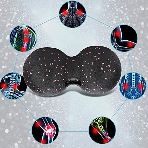 Peanut Massage Ball, 24x12cm Back Leg Massage Roller - color: Camouflage, size: 24x12cm double balls