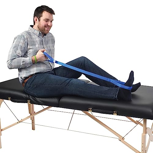 Sammons Preston - Rigid Leg Lifter, 41" Leg Strap with Webbed Loops for Hand and Foot, Easy to Use Leg Lift Assist & Riser for Getting in & Out of Beds, Cars, Wheelchairs, 2 Pack - size: Rigid - 41", style: 2 Pack