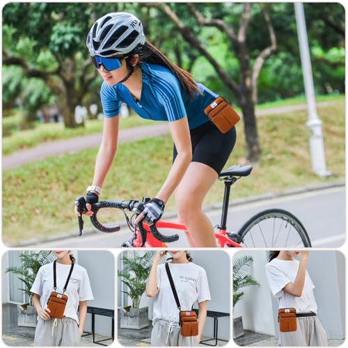 KAMO Multifunction Phone Waist Bag - Diagonal Crossbody Purse for Women & Men - color: Brown