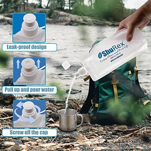 20oz Water Pouch for Sawyer Squeeze Mini Water Filtration System
