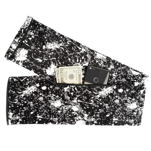 Fusion Belts Running Belt for Women & Men - Patented Side Zipper On Design - color: Paint Splatter, size: Small
