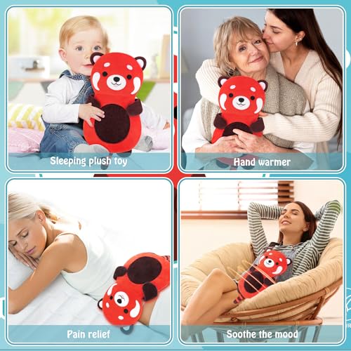 Red Panda Microwave Heating Pad for Period Cramps Pain Relief - style: Red Panda