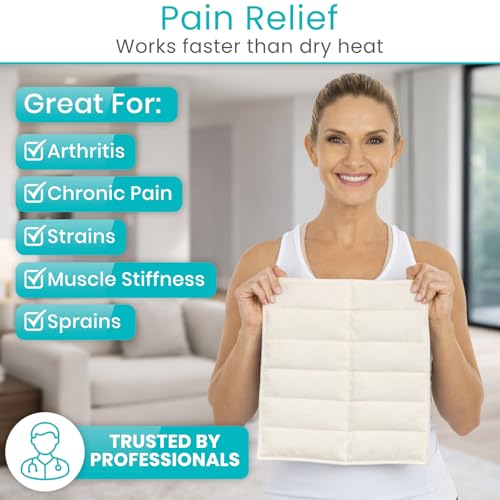 Vive Moist Heating Pack HSA/FSA Approved - 10" x 12" Physical Therapy - size: Standard