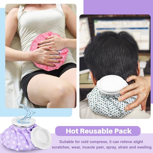 Honoson Reusable Ice Bags Hot Cold Therapy Leakproof,None - style: Polka Dots Style