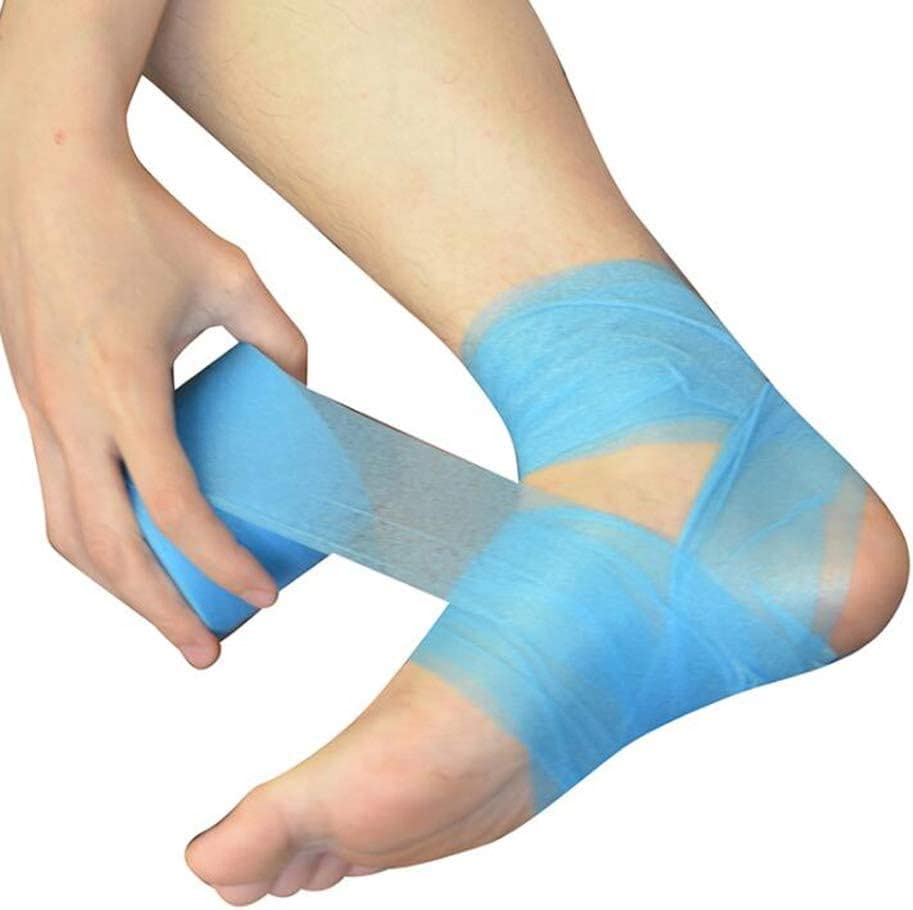 OBTANIM 2 Rolls Foam Underwrap Bandage Pre-Wrap Sports Tape for Athletic Elbow Knees Ankles, Latex Free (Dark Green) - color: Dark Green