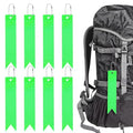 Safety Reflector Pendants - Reflective Safety Keychain Gear with Chain Use for Backpack & Running & Cycling - color: Grass Green