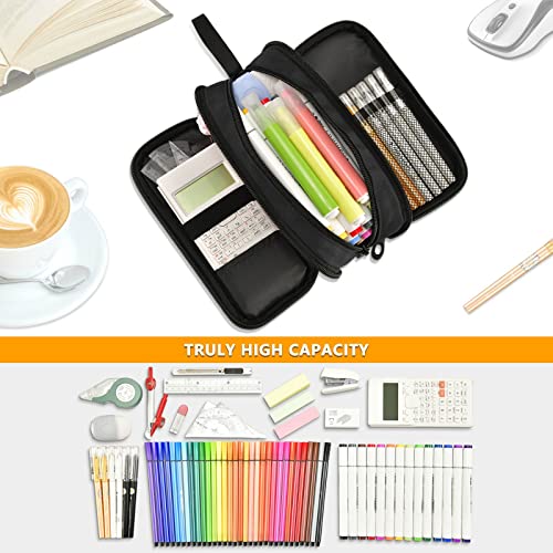 Fisyme Blue Axolotl Fish Pencil Case Large Capacity Pen Box Makeup Pouch Holder Organizer Stationery Bag for School Office College Traval Adults - color: Multicolor-5