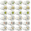 Leinuosen 24 Pcs Funny Running Bib Clips Runner Race Number Fix, Humorous - style: Humorous