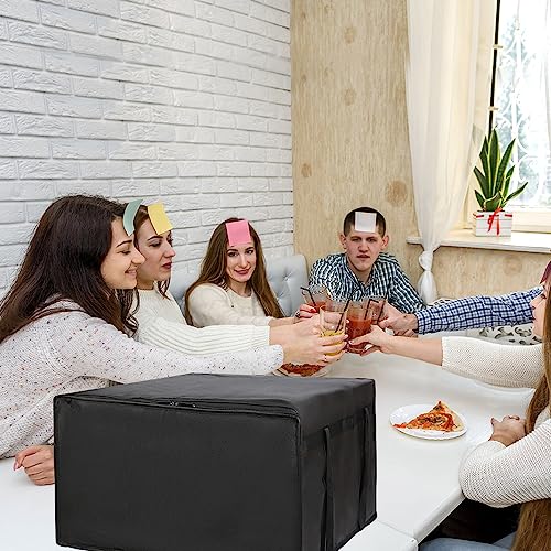 Insulated Pizza Delivery Bag for Carry Hot, 20" x20"x14", Black, 1Pk - color: Black, size: 20 x 20 x 14 inches