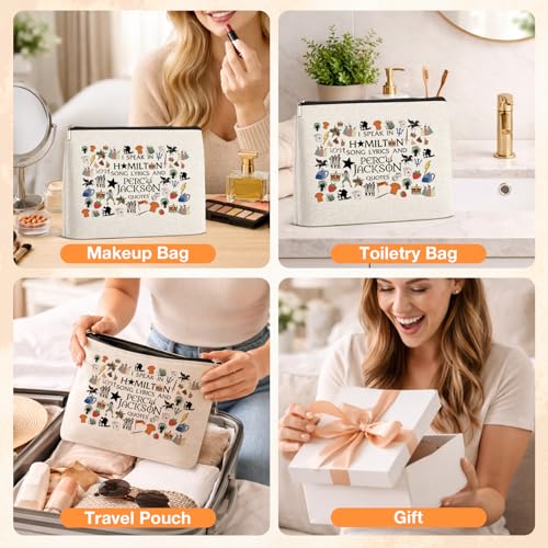 Pjo Merch Makeup Bag, Musical Merchandise Percy Movie Gifts for Fans - color: PJO