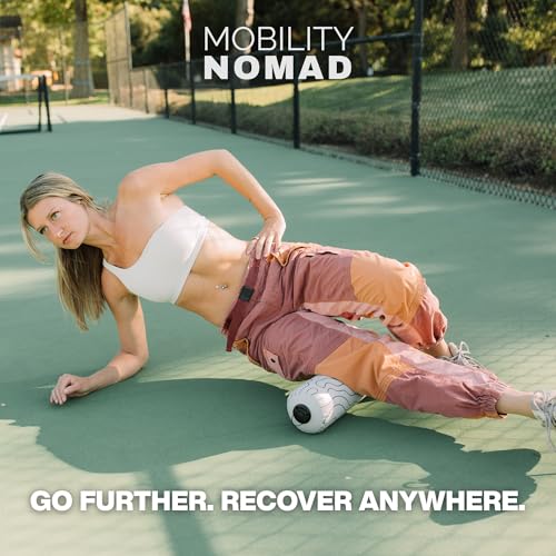 Inflatable Travel Foam Roller, 15 x 5 in, Topo Gray - color: Topo Gray