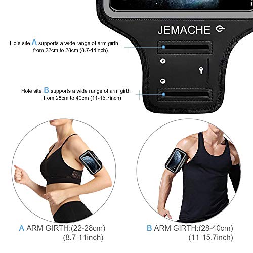 Running Armband for iPhone 17/16/15/14/13 Pro Max, Plus, Air‌ (Black) - color: Black