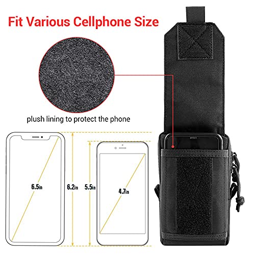 Tactical Molle Utility Pouch Cell Phone Pouch, Waist Bag Belt Pouch for Men, EDC Bag Gadget Organizer Vest Pack Purse Mobile Phone Case Hunting Compact Bag for Runing - color: ACU