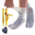 Foot Massager & Reflexology Socks for Pain Relief - color: Amber