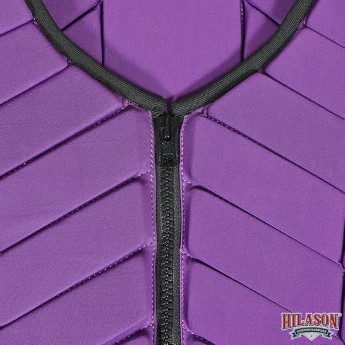HILASON Purple Rodeo Safety Vest Protective Gear Equestrian - size: Large