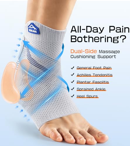 Ankle Brace with Gel Pad 3D Knit-Ankle Compression Sleeve