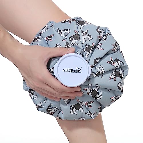 Neotech Care Ice Bag with Screw Top Lid (Blue Bulldog Design, 11 inch) - color: Blue Bulldog, size: 11 Inch