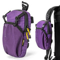 HIKEMAN Backpack Shoulder Strap Pouch - Smartphone Strap Pack,Waterproof Backpack Strap Pocket Attachment Bag for Hikers,Small Crossbody Bag Waist Pack for Sports Hiking Camping(Purple) - color: Purple