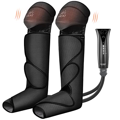 FIT KING Foot & Leg Compression Massager with Knee Heating for Circulation