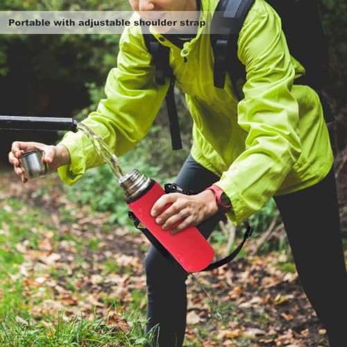 Neoprene Water Bottle Carrier Bag, Thermal Water Bottle Case with Strap