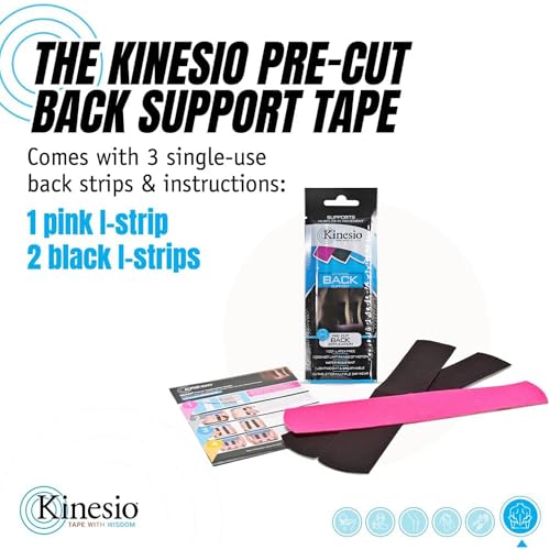 Kinesio Tape - Pre-Cut Back Support - Optimized Athletic Tape Strips