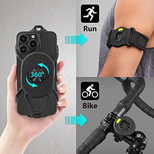 Bone Run + Bike Tie Connect Kit 2, Universal Running & Bike Phone Holders