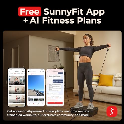 Sunny Health & Fitness Vibration Platform Exercise Machine with Remote