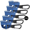 Footwear Clip, Shoe Bag, Hang Extra Shoes Cleats Boots or Gear on Your Bag. - color: 5-Pack Blue