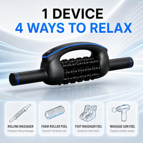 Electric Muscle Roller Massager, Large-Area Powered Rolling Massager