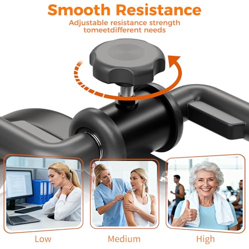 RYGEO Pedal Exerciser Mini Exercise Bike for Leg and Arm Recovery Exercise Lightweight and Portable Floor Bike - color: Black