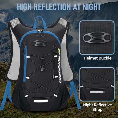 Lightweight Hydration Backpack, Running Backpack with 2L Water Bladder - color: Blue