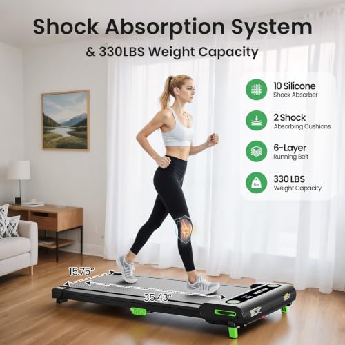 AKLUER Walking Pad Treadmill with 12% Auto Incline Adjustable Handlebar - color: Matte Black