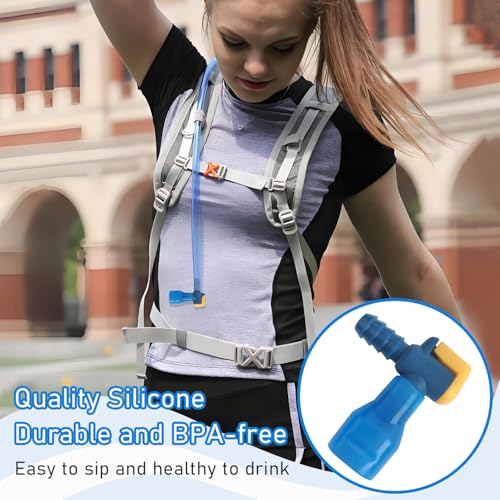 Bite Valve ON-Off Switch Tube Nozzle Replacement for Hydration Bladder - color: 90° Pack of 2