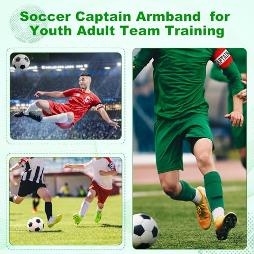 PATIKIL Captain's Armband, Elastic Arm Band for Soccer Training - color: Orange