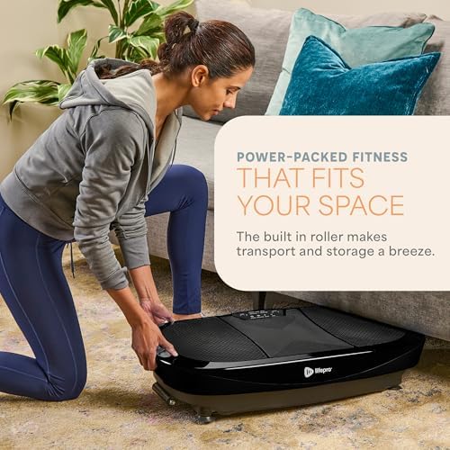 Lifepro Rumblex 4D Vibration Plate Exercise Machine with 7 Training Modes - color: Black, size: Max