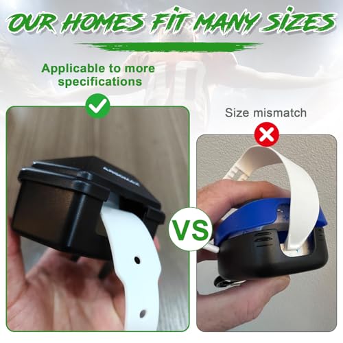 ARGOMAX Mouthguard Case with Clip for Football and Lacrosse, Black+White