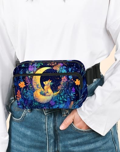 Animal Fanny Pack Fashion Belt Bag Lightweight Waist Pouch with Adjustable Strap Mini Crossbody Bags for Women Travel Sports Running - color: Dark Green