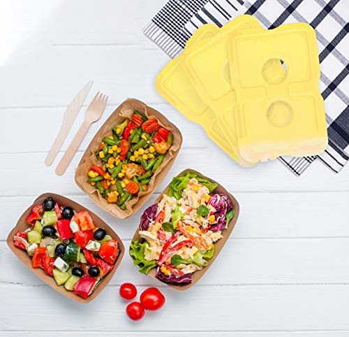 Healthy Packers Ice Packs for Lunch Boxes, Slim Cooler Ice Packs - color: Yellow (4 Pack)