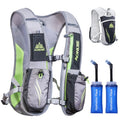 Azarxis Hydration Running Vest Backpack Pack 5L 5.5L for Women and Men Jogging Trail Race Marathon Cycling Hiking - color: Gray