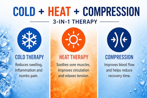 2 Pack | Premium Elbow Ice Pack Wrap & Knee Ice Pack Wrap - Ice Sleeves, Reusable Gel Ice Wrap, Elbow Cold Compression, (Large) - size: Large (2 Pack)