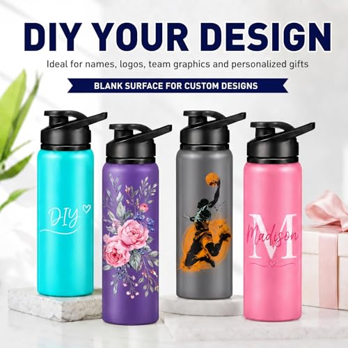 Mimorou 25oz Reusable Aluminum Water Bottles Bulk - color: Classic Color