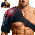 Shoulder Ice Pack Wrap for Rotator Cuff Cold Therapy Brace - color: X-large Black