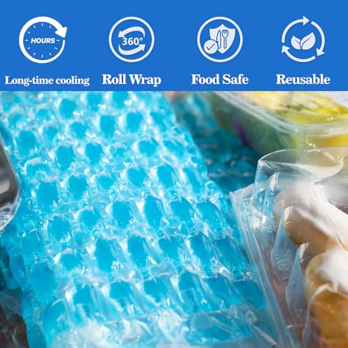 Flexible Ice Pack 27°F Reusable Cooler 3 Sheets (Blue)
