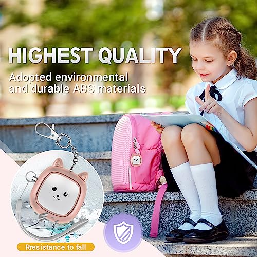 Safe Sound Personal Alarm, 130 dB Loud Siren Song Emergency Security Alarm Keychain with LED Light, Personal Sound Safety Siren for Women, Men, Children, Elderly(Rose Gold) - color: Rose Gold