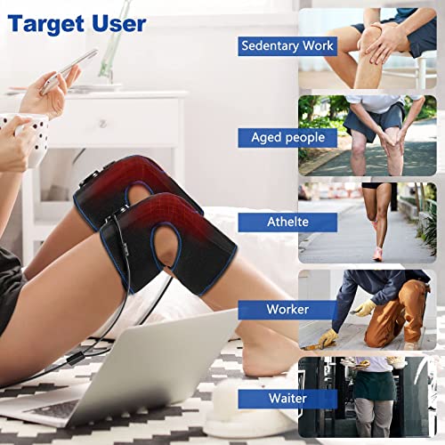 CINCOM Knee Massager with Heat and Air Compression for Pain Relief - size: One Pair