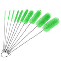 CiaraQ Bottle Cleaning Brushes, 8 Inch Nylon Tube Brush Set - color: Green, size: 8.0 Inch (10pcs)