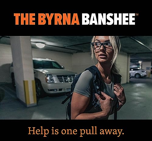 Byrna Banshee Personal Safety Alarm - 130db Loud Military Grade Self Defense Emergency Keychain Siren Device with LED Strobe Alert Light for Women, Men, Children, Elderly, Hikers and Runners (Pink) - color: Pink