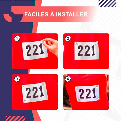 4 Race Bib Magnets for Runners, Race Bib Clips, No Pins, No Pain No Glory - color: No Pain No Glory