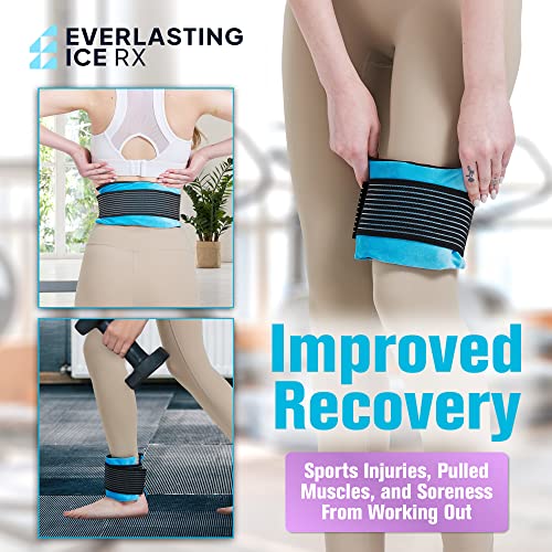 Reusable Gel Ice Packs for Injuries, Hot and Cold Compression Wrap 4 Pack